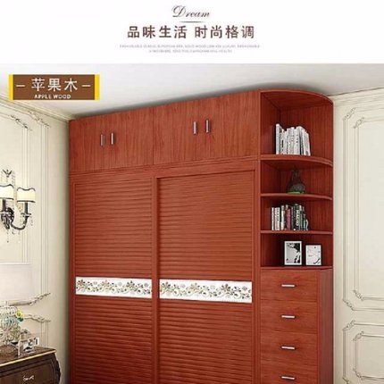 移门衣柜松木衣柜推拉门简约现代移门衣橱实木衣柜佛山家具直销