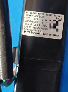 议价安川电机 SGMMV-A3E2A2C带煞车功能30W微型电机，议价出