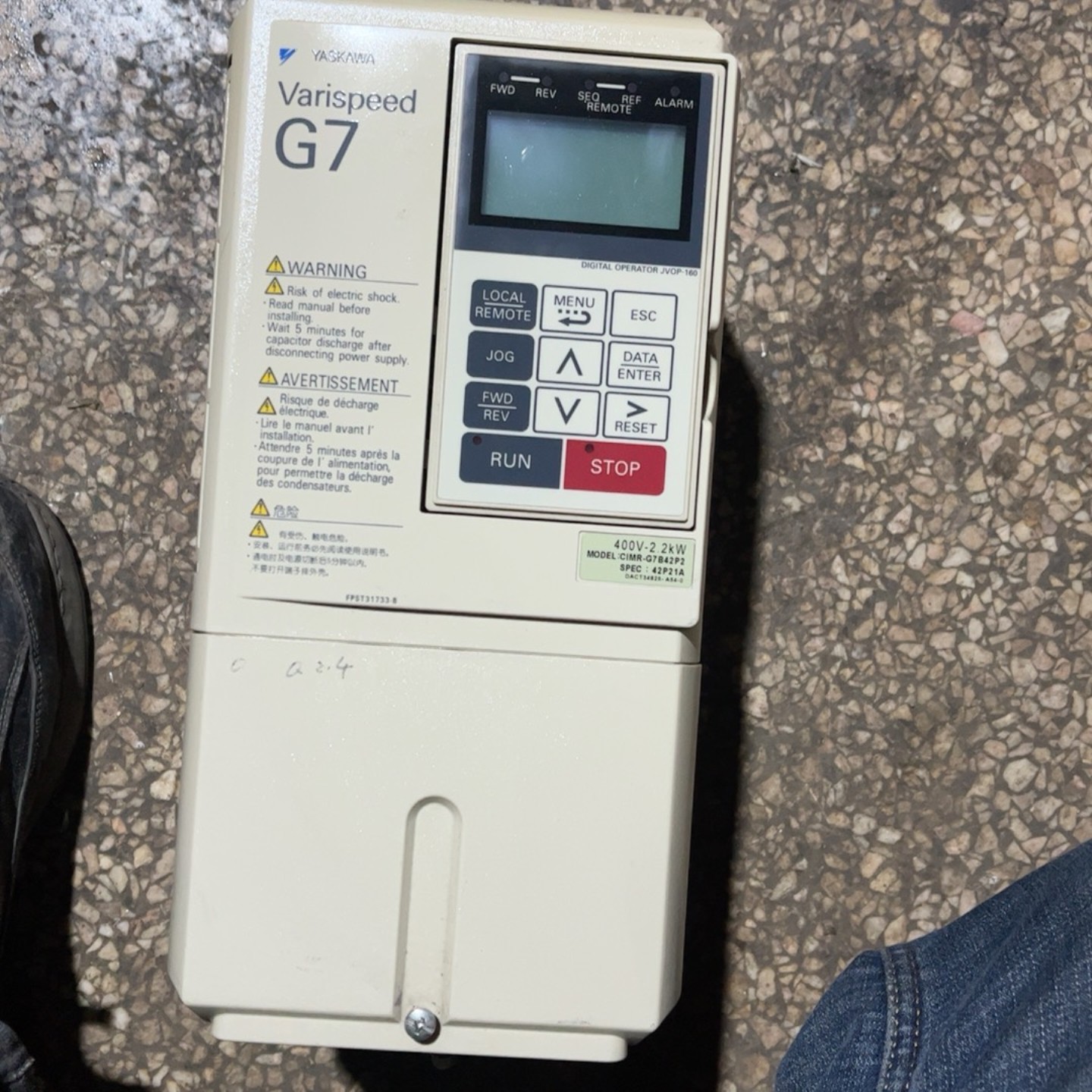 【请询价】安川22KW变频器CIMR-G7A42P2二手拆机包好运