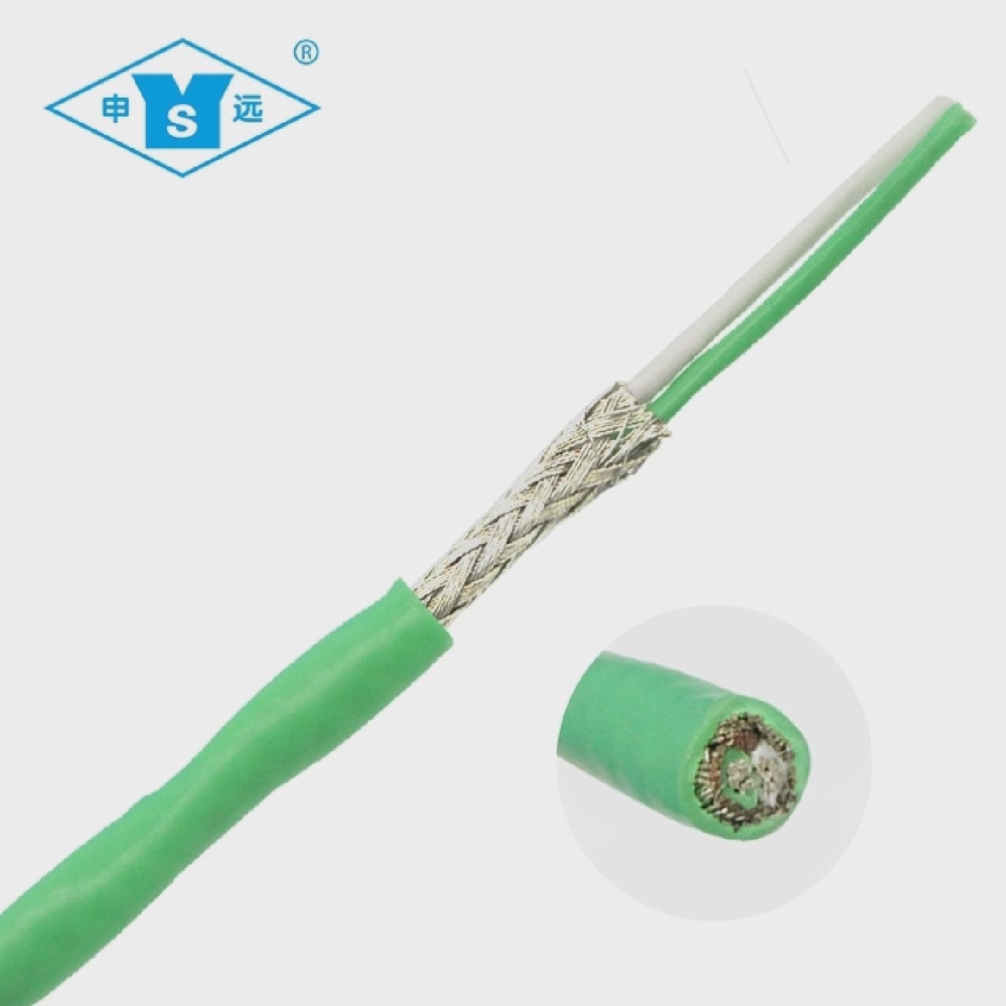 申远高温线AFPF铁氟龙线带屏蔽镀锡铜线氟塑料绝缘多芯线缆100米