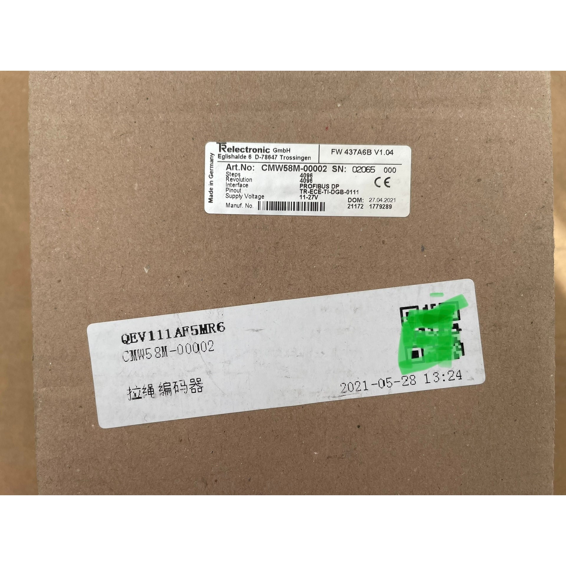 CMW58M-00002 TR帝尔拉绳编码器标价就是单