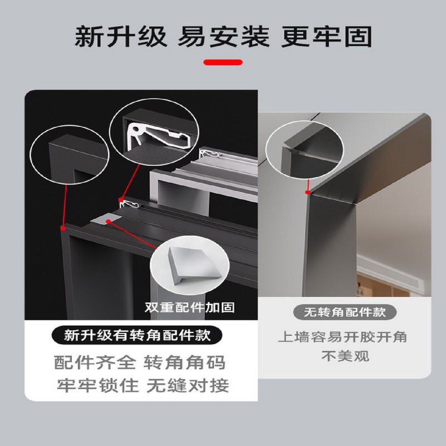 铝合金不锈钢垭口套一体成型门包套阳台厨房窗套卫生间入户门套线图片