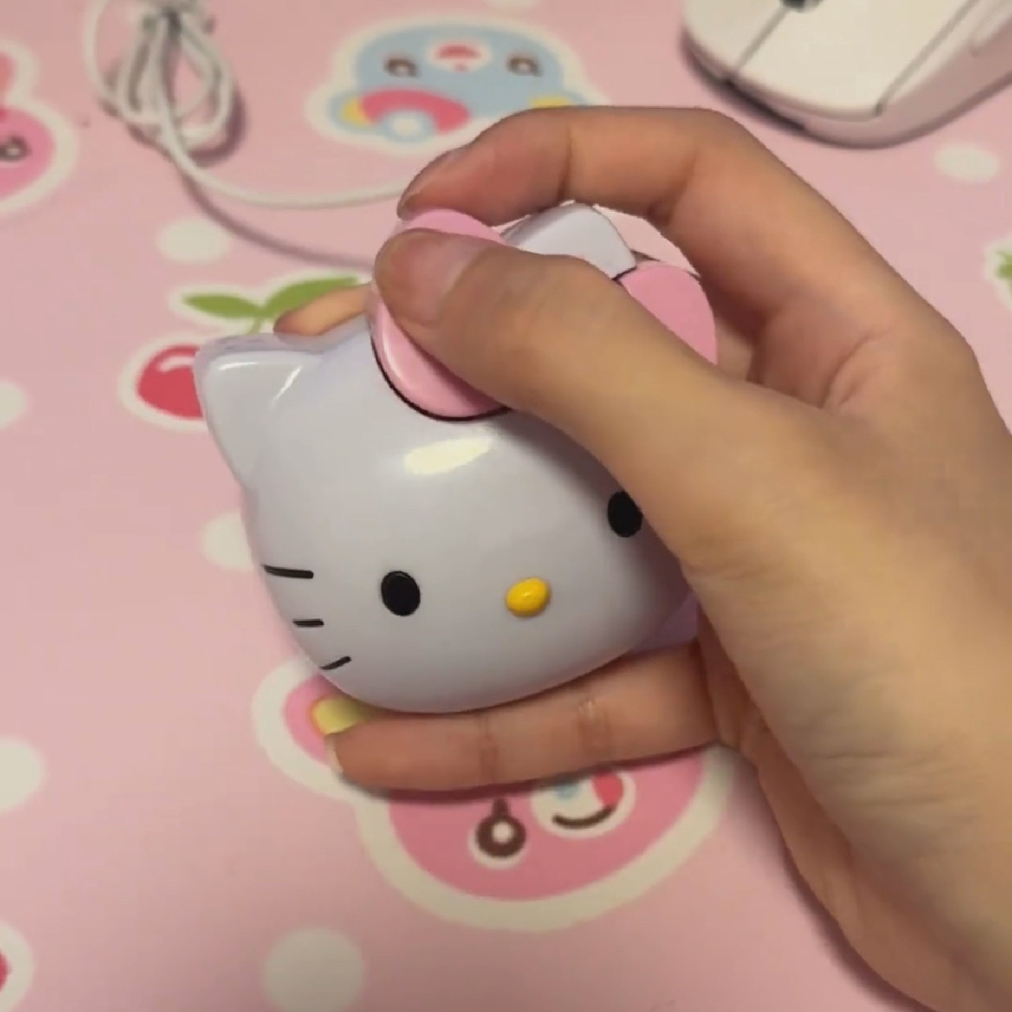 usb有线电脑鼠标卡通趣味凯蒂猫头鼠标送礼闺蜜生日女儿朋友可爱