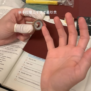 手工diy菩提戒指手工diy材料包白玉菩提送闺蜜情侣款新年元旦礼物