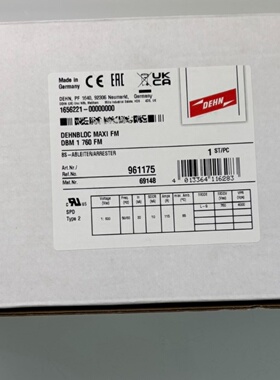 议价全新DEHN浪涌保护器961175 DBM 1 760 FM 原装现货