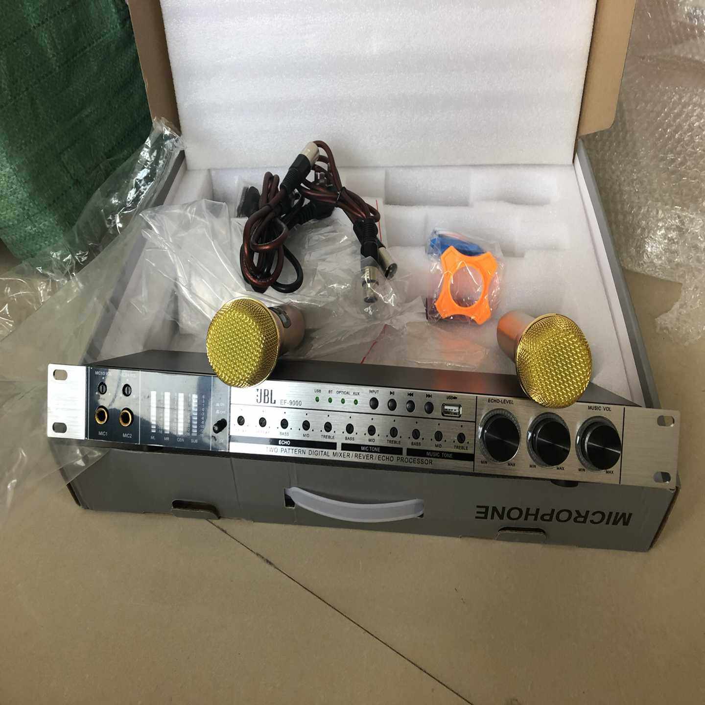 询价JBL效果器话筒一体机带蓝牙USB播放金属话筒防啸叫混响器