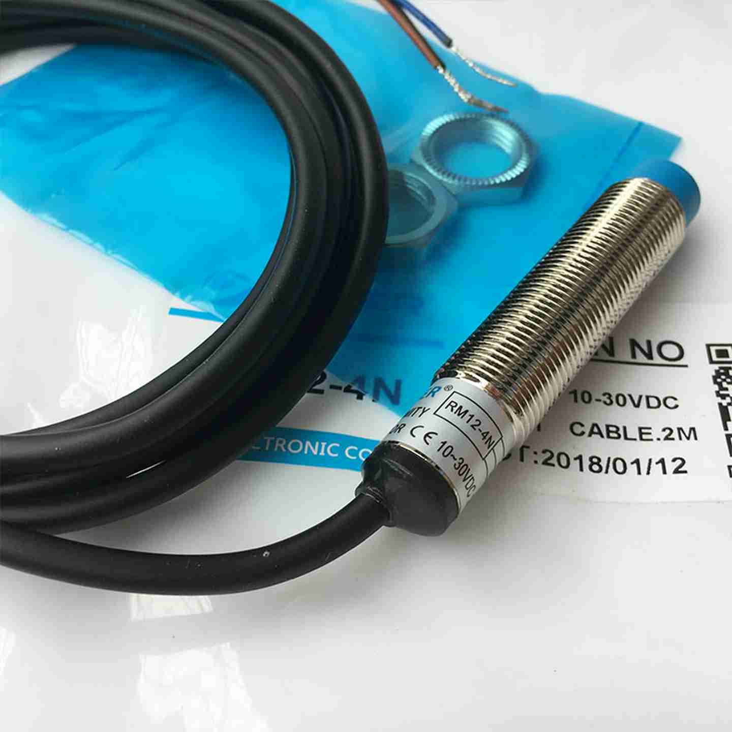 议价-GNBER冈本接近k开关传感器RM12-2N/PRM12-4N/P直流三线-