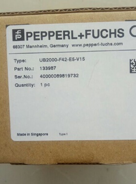 议价超音波感测器 UB2000-F42-E5-V15 全新 原装正品大量现货特价