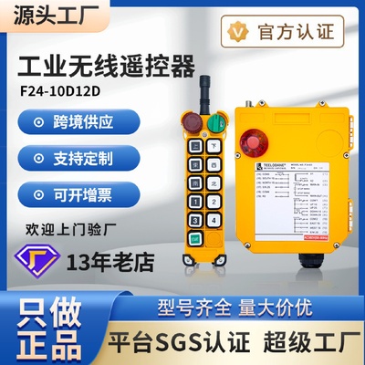 台湾禹鼎f24-10D/12D单梁双梁起重机行车吊车塔吊无线工业遥控器