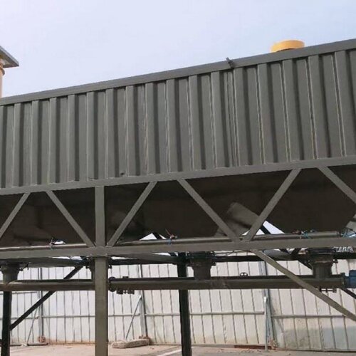 卧式水泥仓加厚混凝土免基础储料仓粉煤灰储蓄罐双层100吨工地用