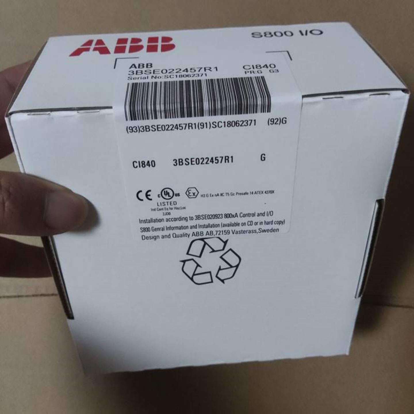 配件ABB DCS模块CI840通讯接口可冗余全新原装ABB现货 3BSE议价