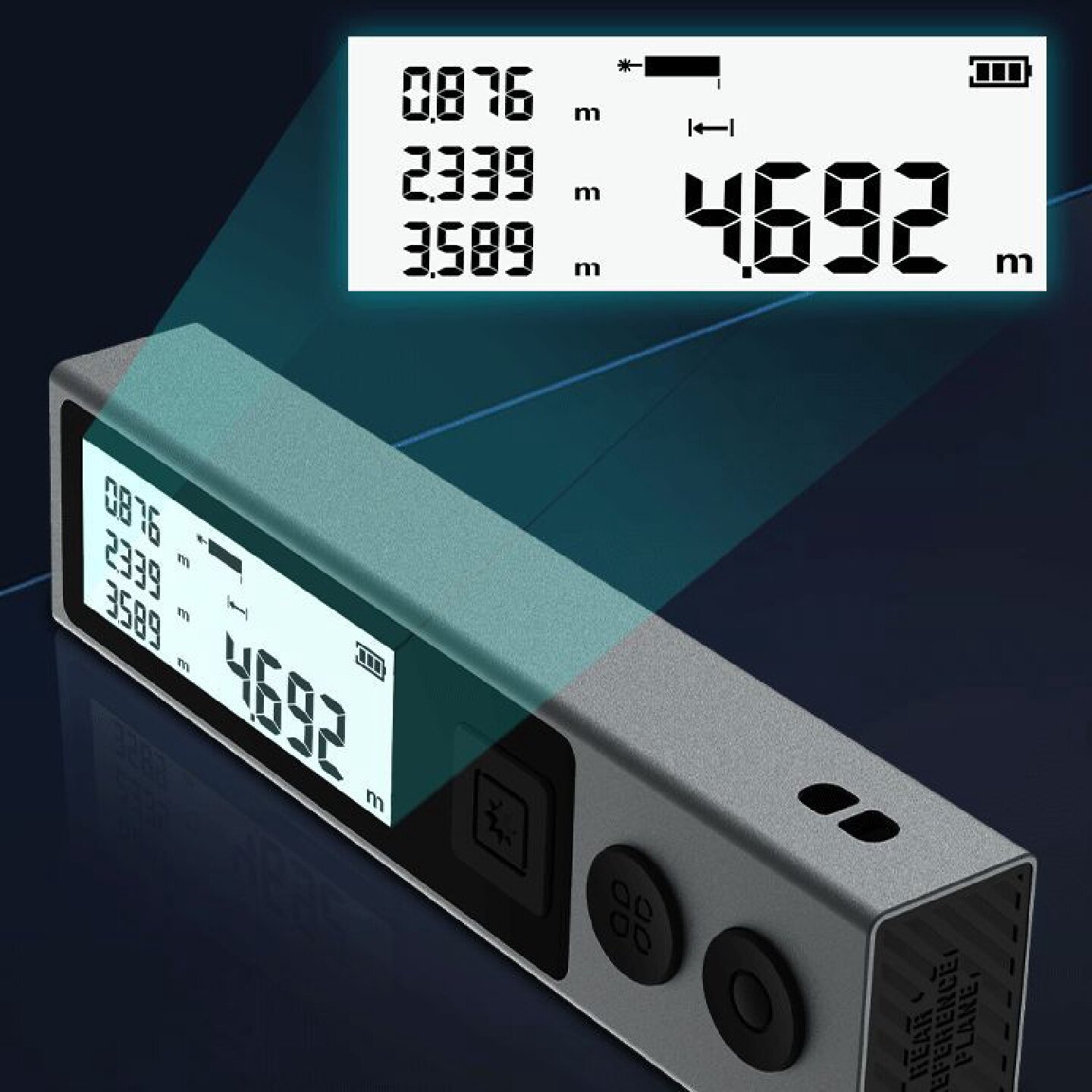 MiLESEEY/迈测迷你测距仪测量激光尺量房仪电子尺M130测量房尺