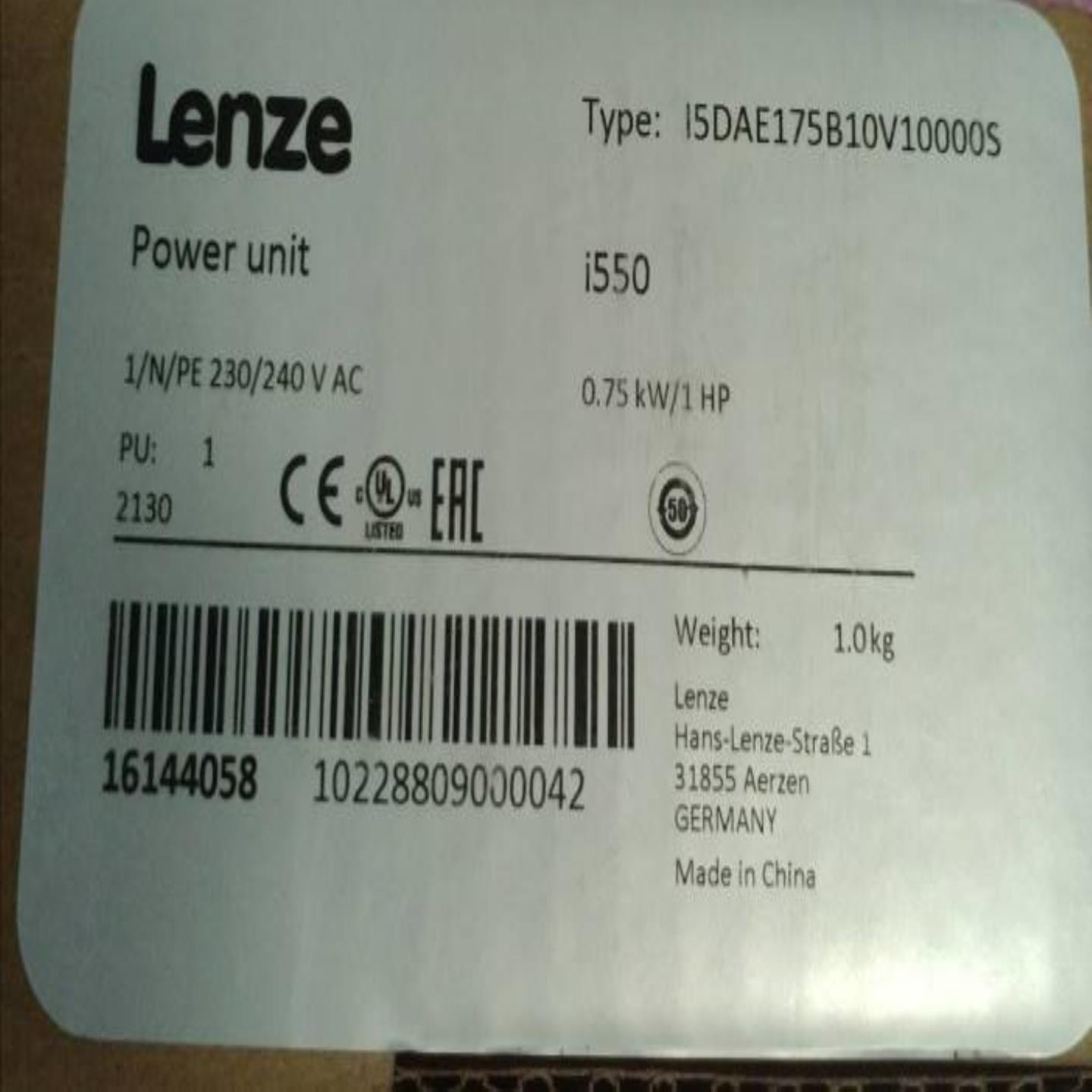 配件LENZE伦茨8400系列变频器 I5DAE175B10V10000S 380V0议价