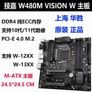Gigabyte/技嘉W480MVISIONW主板秒Z--议价商品