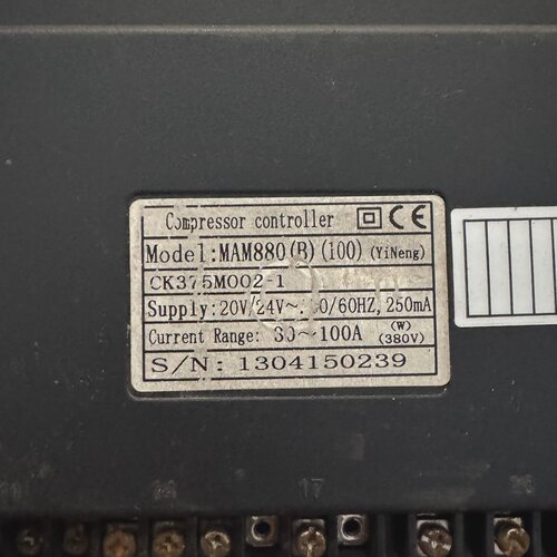 询价-MAM880螺杆式空压机控制器刚的成色如图