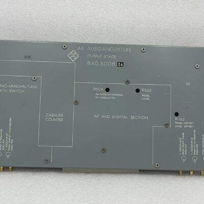 ROHDE  SCHWARZ A6 840.3008.04 tape De Sortie Expdition Rapid