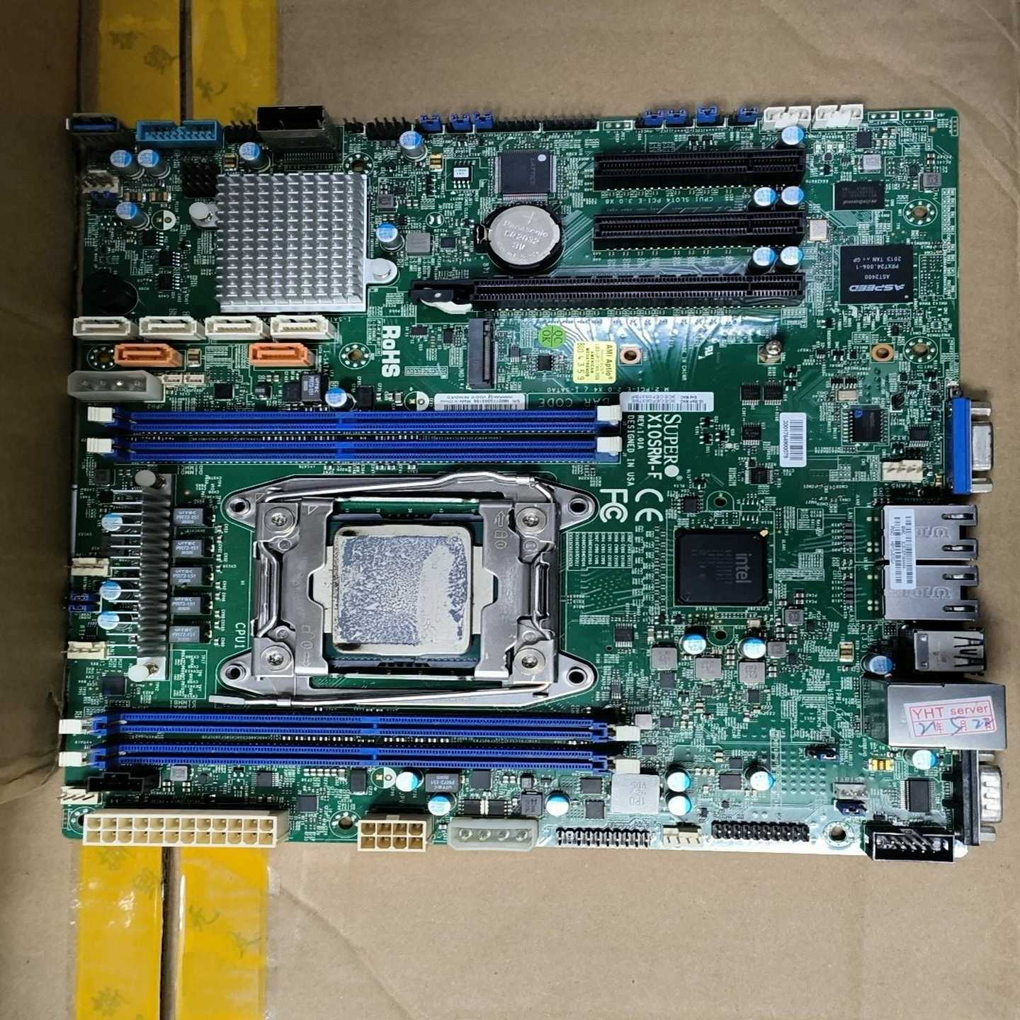 （议价）超微x10srm-f单路x99matx服务器主板带挡