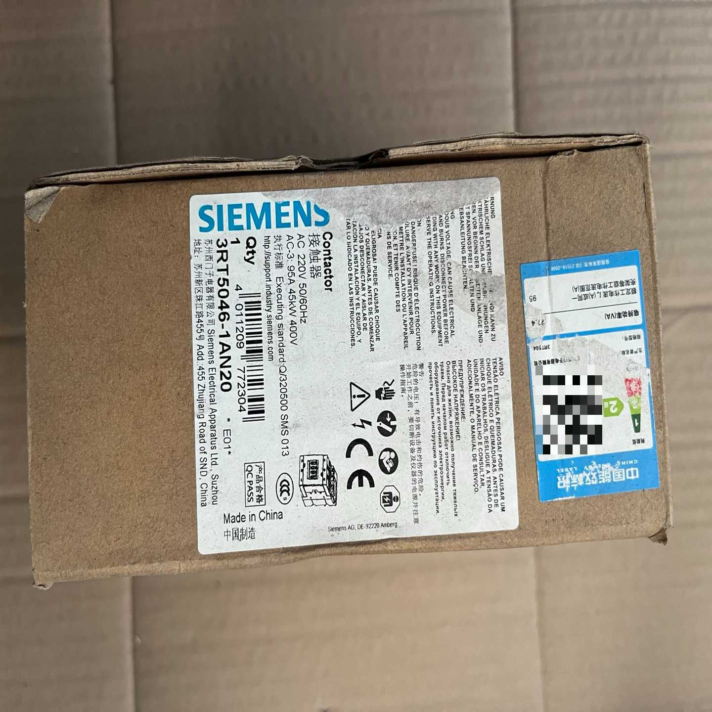 3RT5046-1AN20交流接触器，库存一台。询价