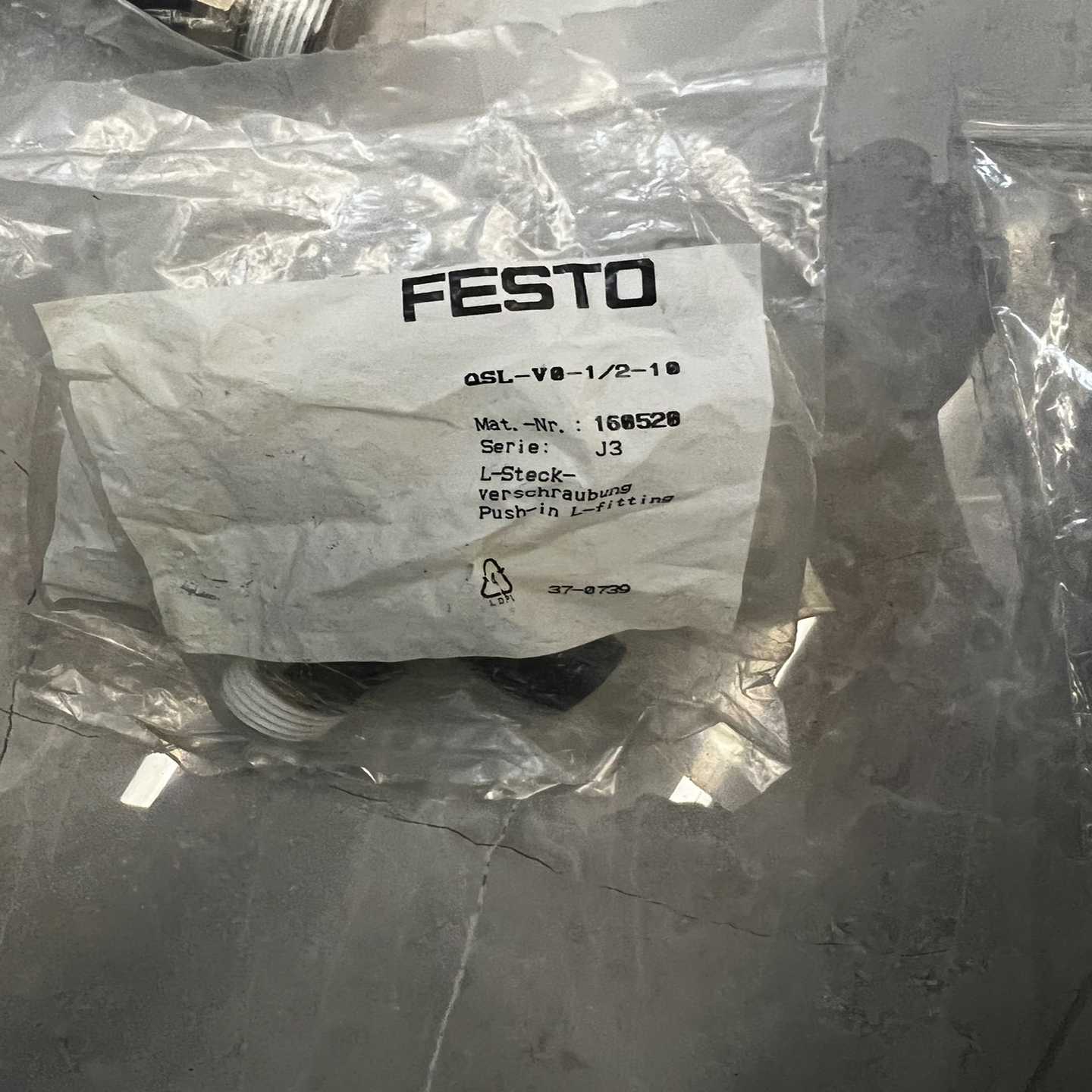 FESTO接头QSL-V0-1/2-10，160520询价