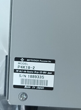 Matsusada 日本松定 电源  P4K18-2   全-议价