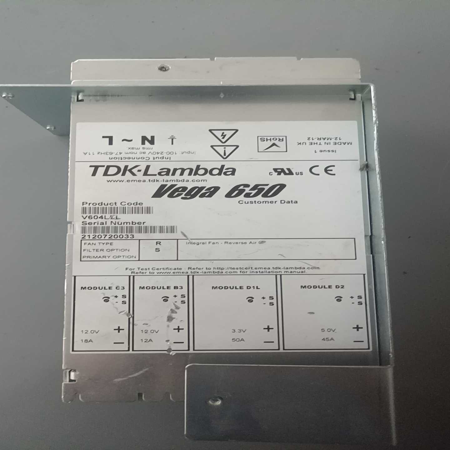 TDK-Lambda Vega 650 V604LLL~询价