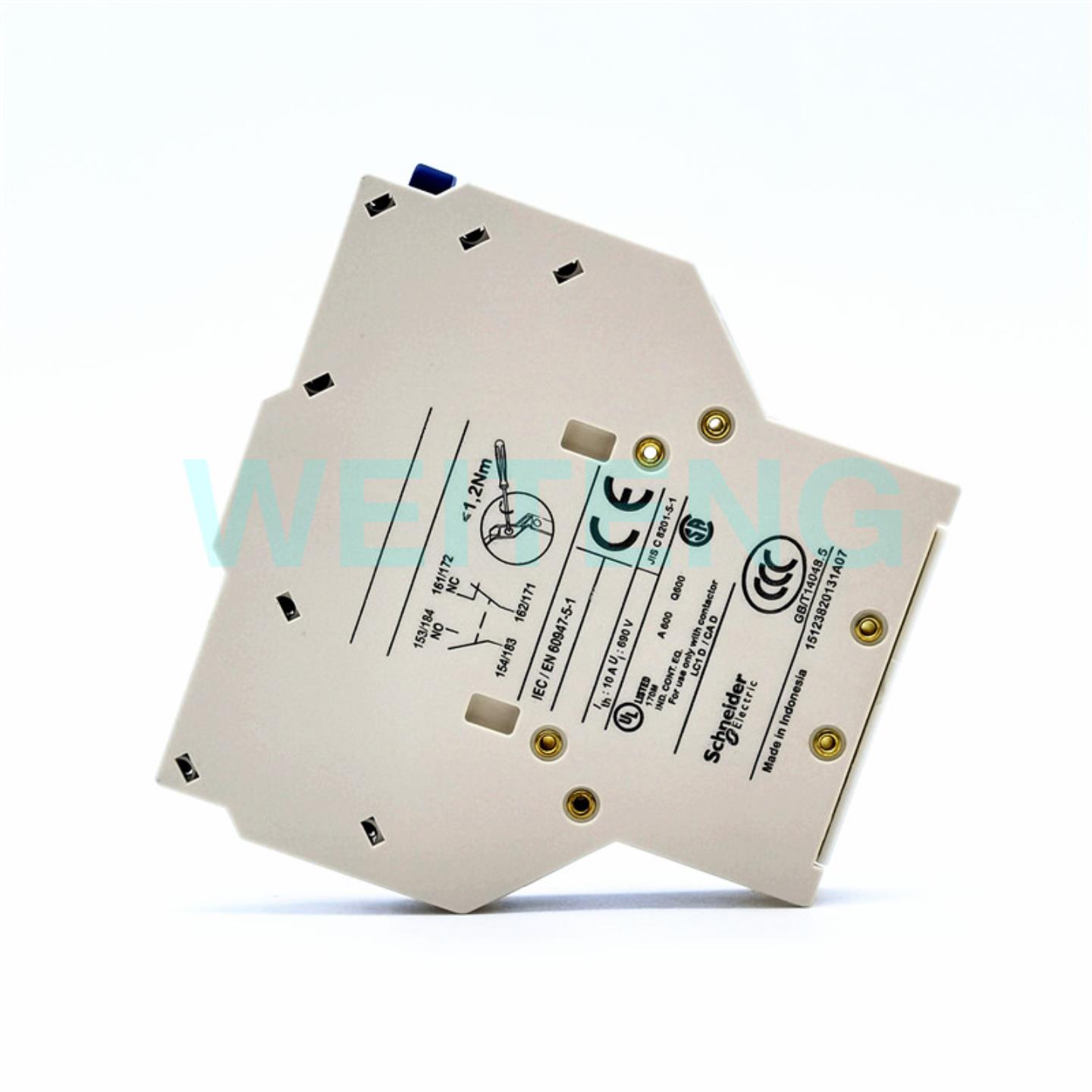 隆兴原装施耐德 LAD8N11 接触器辅助触点 LAD8N20 侧装 1开1闭 *