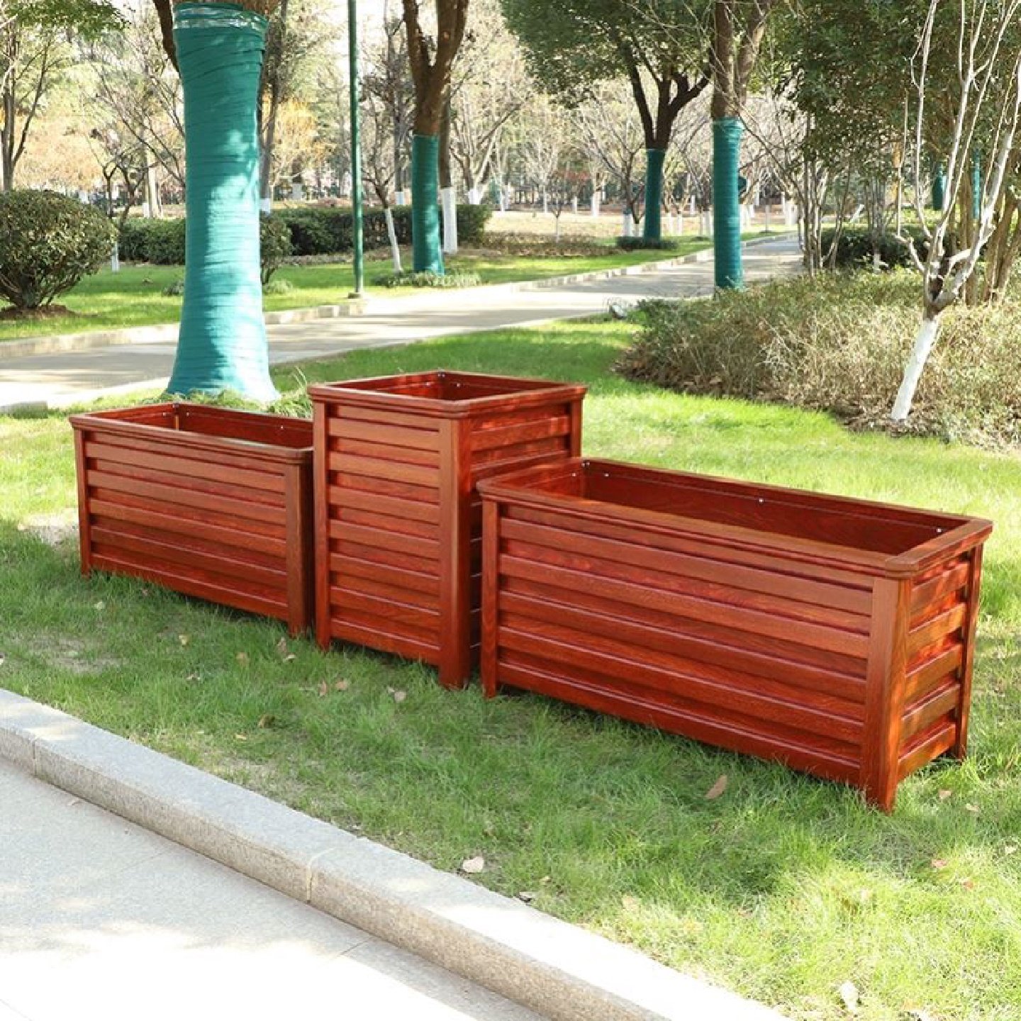 铝合金花箱户外市政长方形不锈钢铁艺座椅防腐定制专用大花槽花盆,鲜花速递/花卉仿真/绿植园艺,花盆,淘宝优惠券,粉丝福利购,淘宝优惠卷