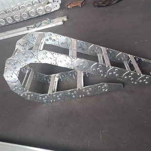 钢制拖链全封闭桥式机床电缆工程拖链不锈钢金属坦克链TL钢铝拖链
