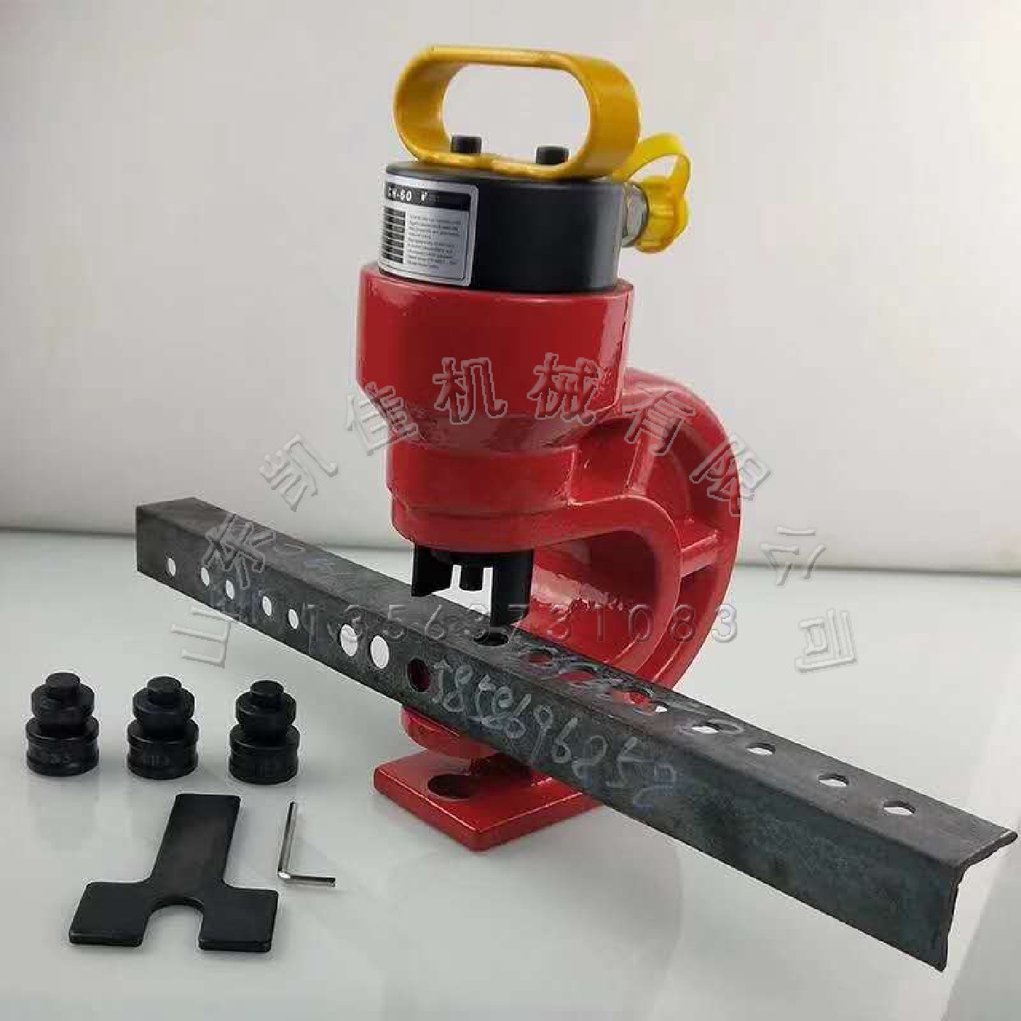 电动液压分体冲孔机角铁槽钢冲孔机螺丝孔打孔机分离式冲孔机