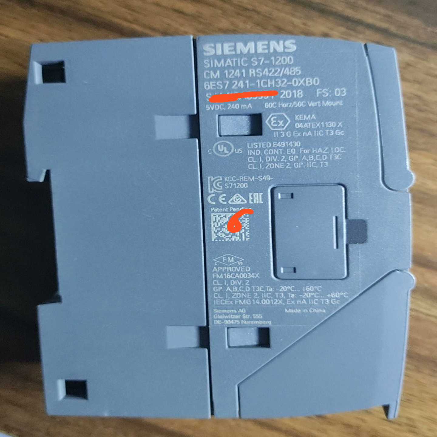 询价~西1200 CM1241信号板,订货号:6ES7 24