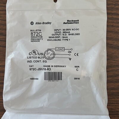 全新ALLENBRADLEY872CJ5N18R3SERC生产性传感器20250V全新带盒