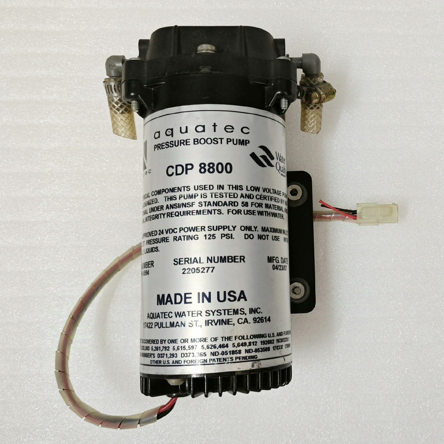 询价~aquatec增压泵CDP8800，24VDC，