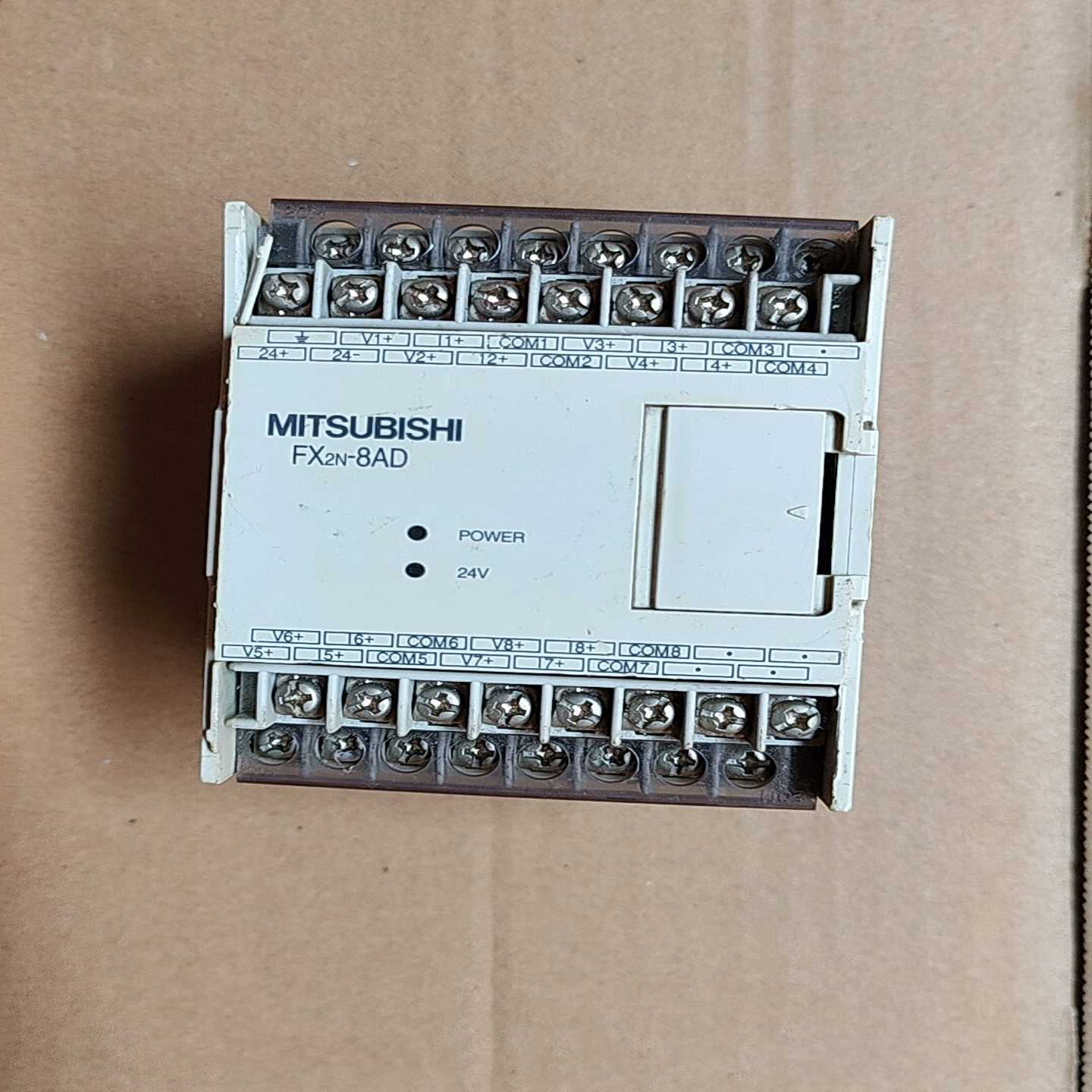 三菱PLC模拟量输入模块FX2N-8AD，正品拆机，实物如