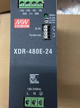 询价*明纬XDR480E24导轨电源24V20A480W输