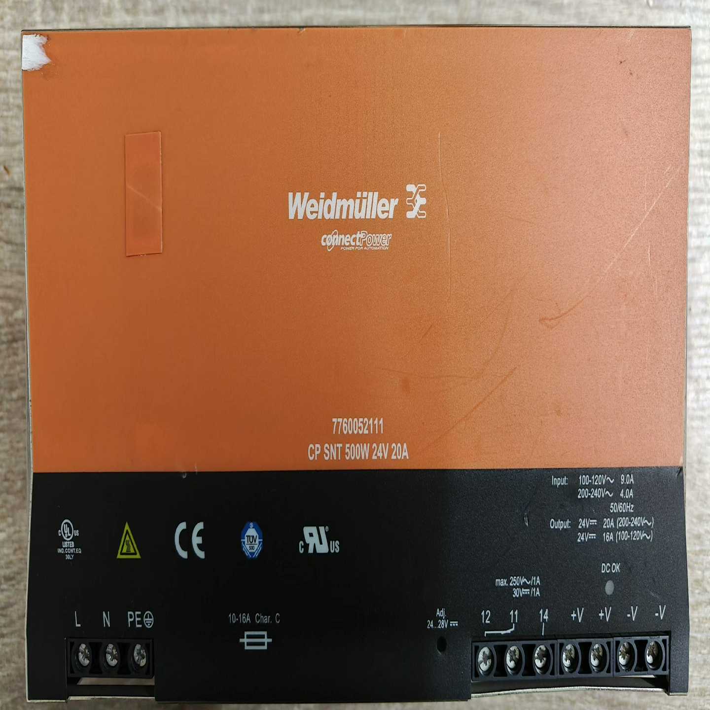 【Weidmuller电源!】CP SNT 500W 2(佳毅工控)