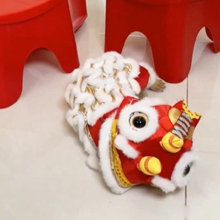 新款 宠物狗喜庆新年醒狮服宠物用品 可爱芣苢猫咪搞怪狗狗衣服冬季