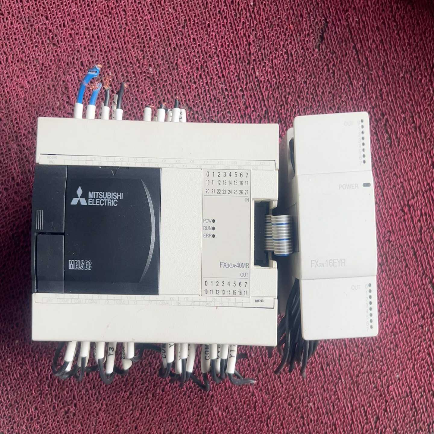 三菱FX3GA-40MR-CMFX2N-16EYR，实物拍--议价商品