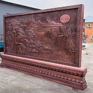 铜浮雕定制紫铜铸铜壁画展厅校园玻璃钢树脂背景墙锻铜浮雕墙摆件