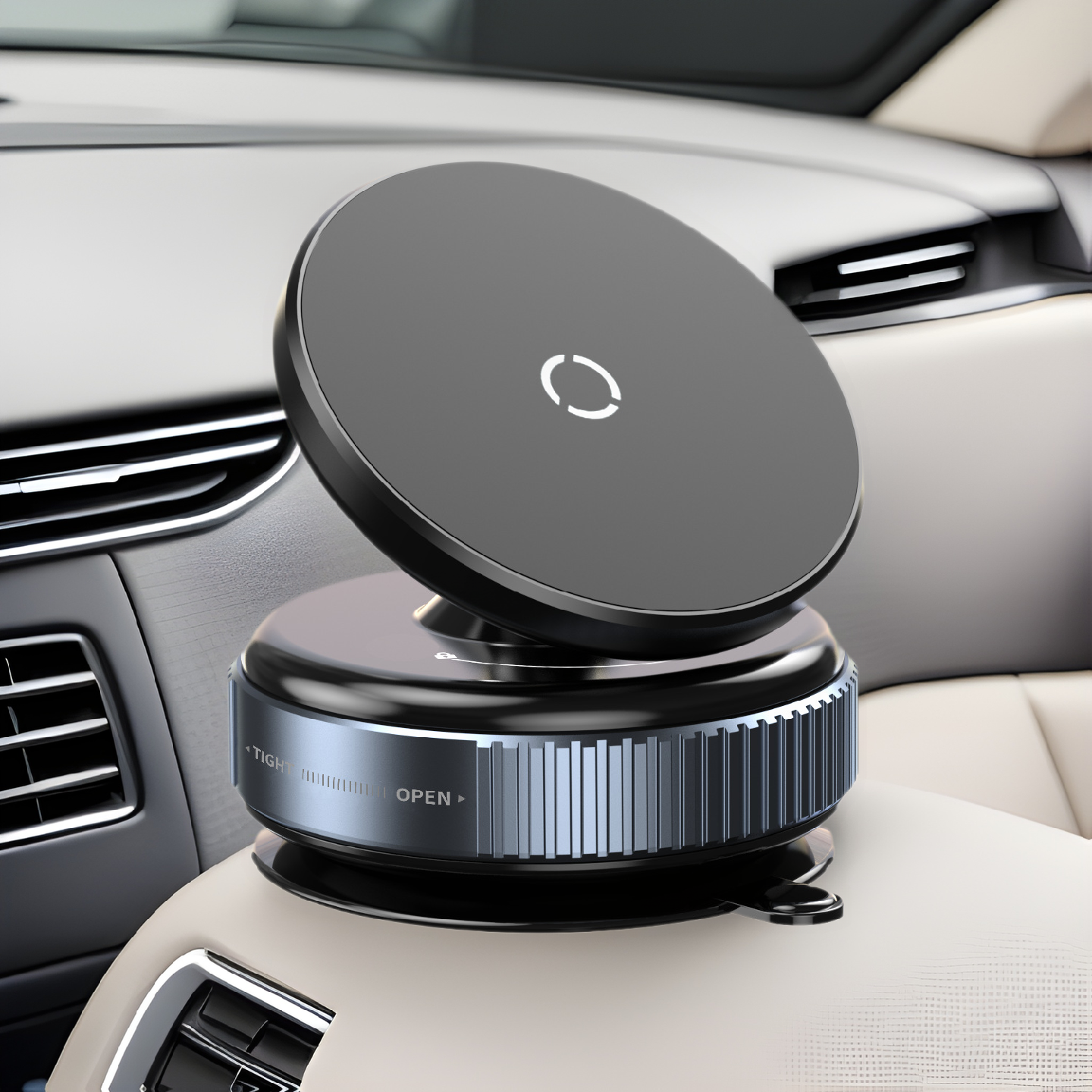 2024新款真空吸附吸盘磁吸车载手机支架汽车导航专用手机支架车载