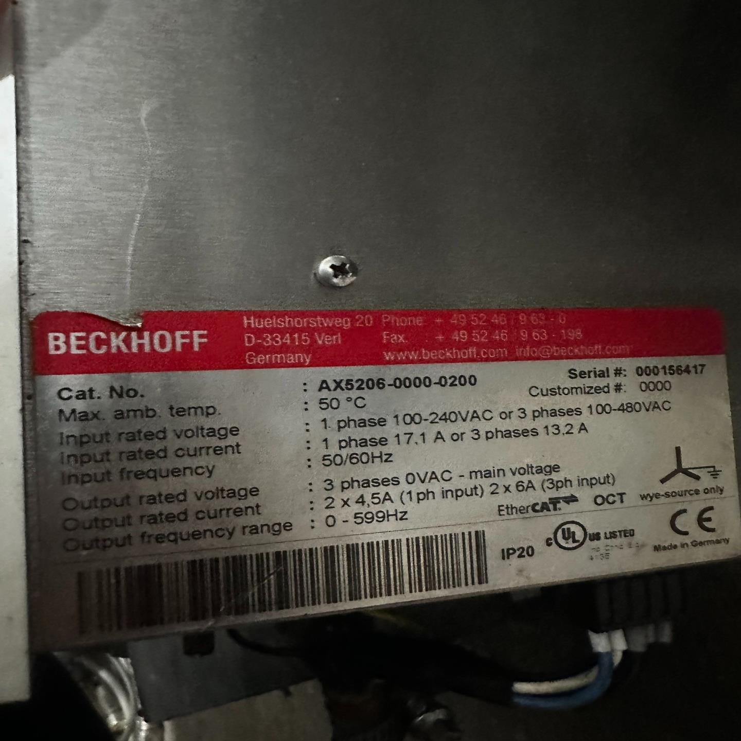 【请询价】BECKHOFF倍福