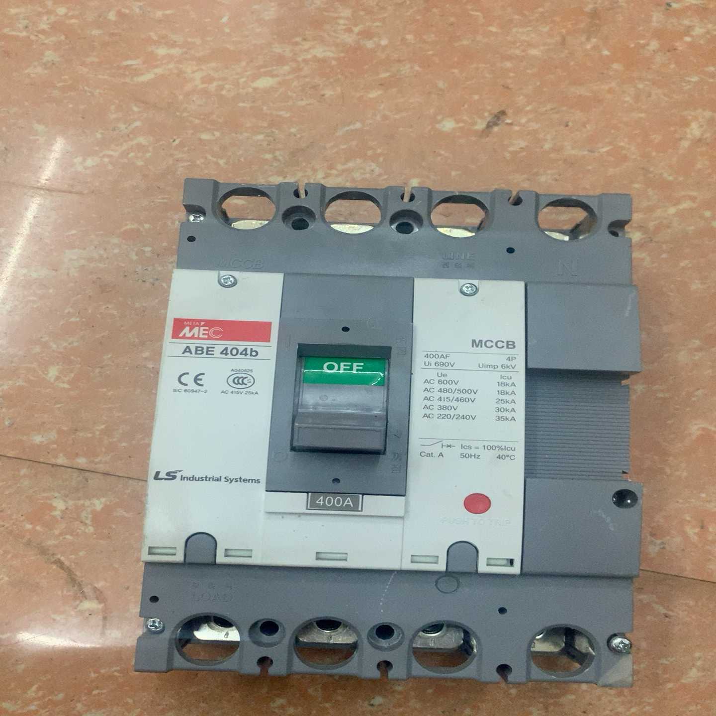LS产电MEC塑壳断路器，ABE404b，400A，4P，--议价商品
