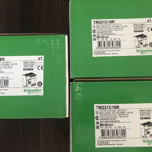 议价施耐德PLC模块TM221C40U程式设计逻辑控制器，40 点IO漏型输