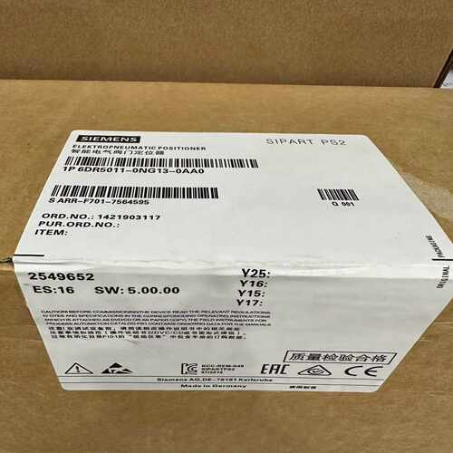 6DR5011-0NG13-0AA0SIPART电气阀~询价