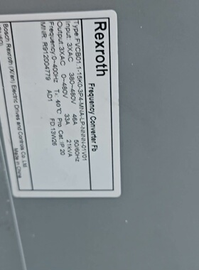 力士乐变频器FVCB01.115K03P4MNALP拍前询价下单