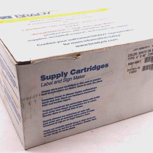 New Brady 64821 White Envelope Blue Supply Cartridge B580