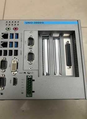 询价研华品牌的UNO-3000G工控机，外观为银灰色，采用紧凑型