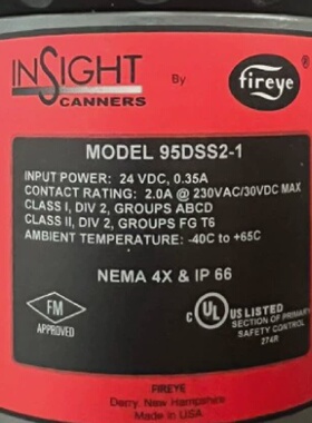 FIREYE火焰探测器95DSS21