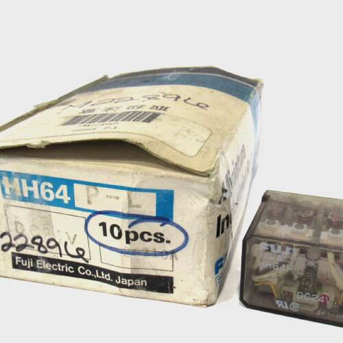 LOT OF 10 NEW FUJI ELECTRIC HH64PL DC24V RELAYS HH64PL
