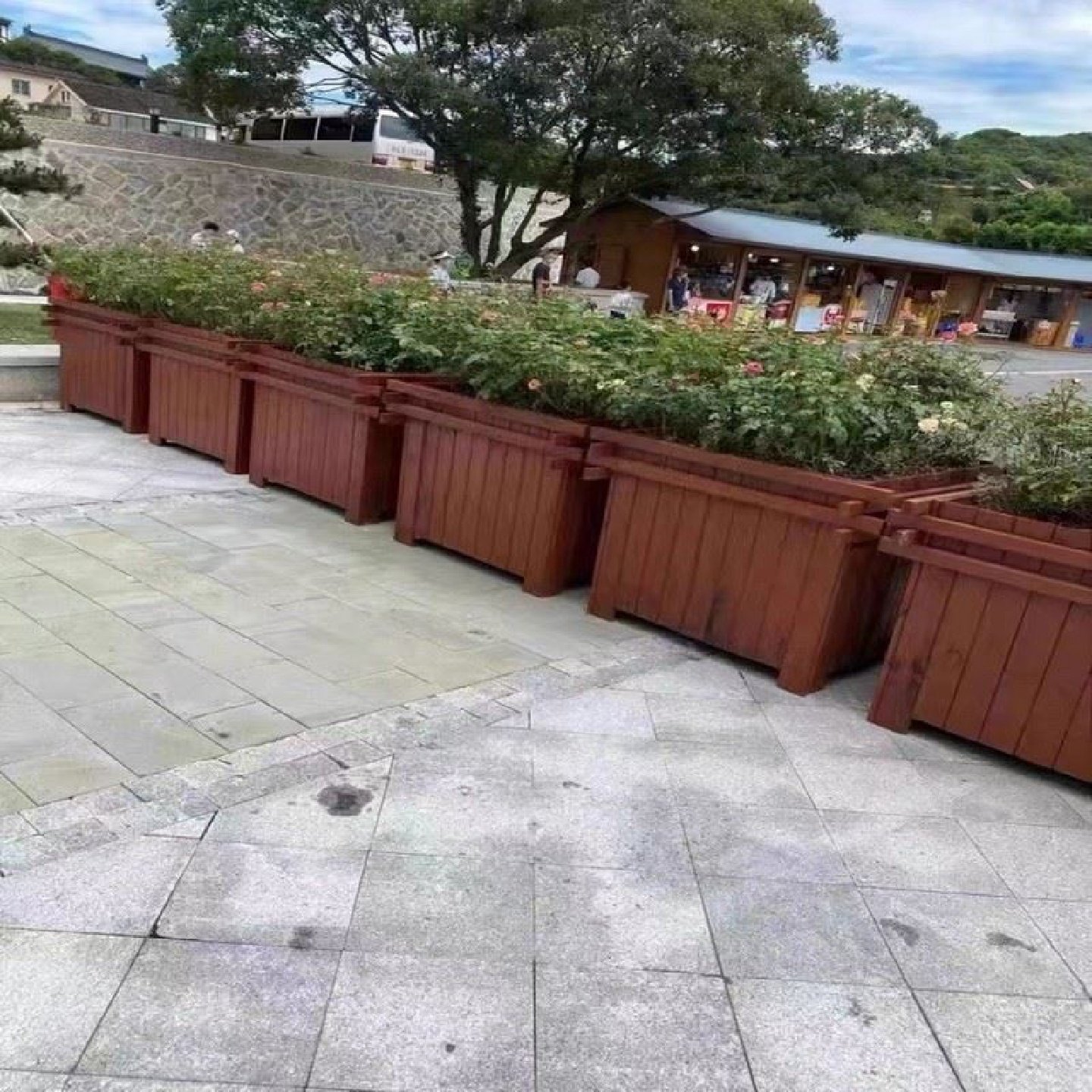 户外防腐木花箱阳台种菜盆种植箱花槽栅栏特大实木长方形花盆多肉,鲜花速递/花卉仿真/绿植园艺,花盆,淘宝优惠券,粉丝福利购,淘宝优惠卷