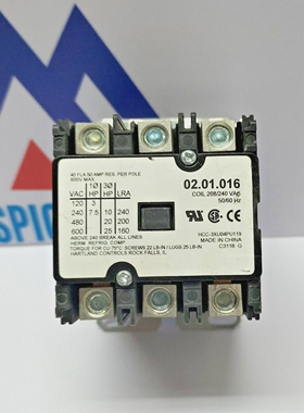 Hartland接触器线圈02.01.0163杆208/240Vac50/60Hz